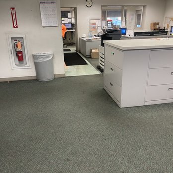 Organized reception and filing area cleaned for a La Jolla office